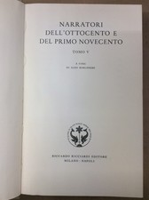 Libro - NARRATORI DELL'OTTOCENTO E DEL PRIMO NOVECENTO. Tomo I.