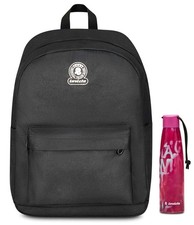 Invicta Zaino Monoscomparto Ollie Solid, Nero, Tasca Porta Borraccia, Tasca per