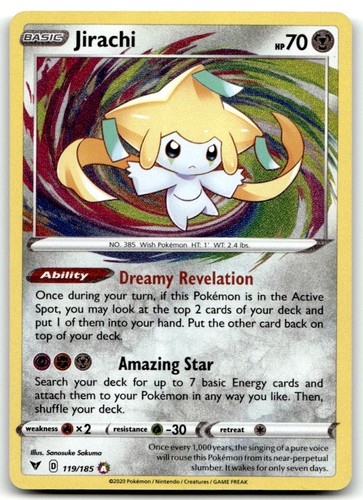 Jirachi amazing rare - jirachi,