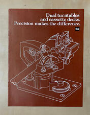 Brochure cassetta giradischi