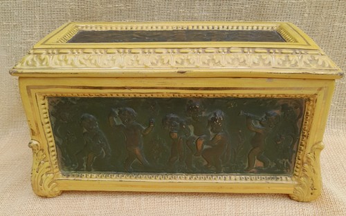 Antica scatola ceramica - antica,
