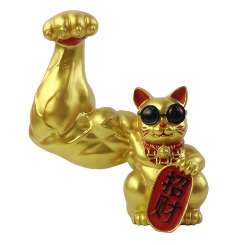 Figurina gatto portafortuna - figurina, da