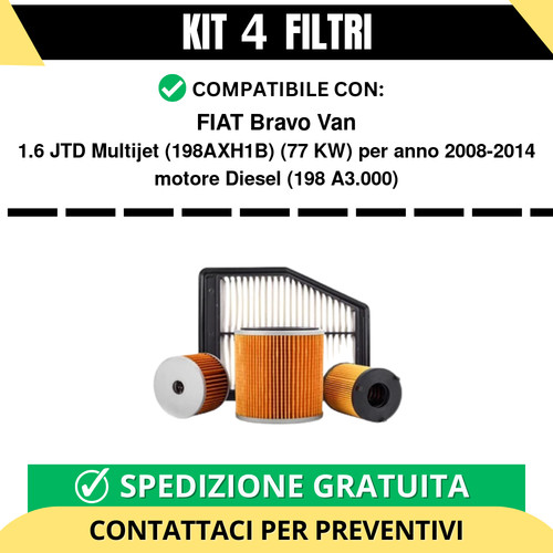 Kit filtri tagliando per - kit, 4
