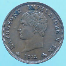 NAPOLEONE RE D'ITALIA SOLDO 1812 MILANO RAME COPPER NUMISMATICA CURRENCY