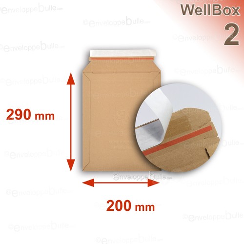 Enveloppes carton rigide - 10,