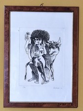 Pandolfini Emanuele Litografia firmata P.A.