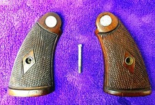 Guancette grips  Smith & Wesson K L Square butt  anni 40 pre-war diamond 