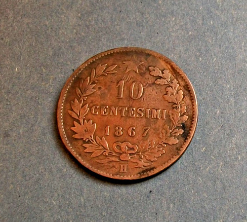 Centesimi 1867 segno - 10,