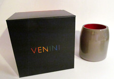 Signed Venini Grey W/ Red