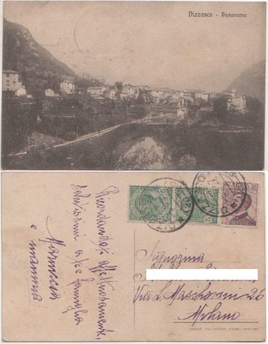 Cartolina dizzasco panorama - -, dizzasco.