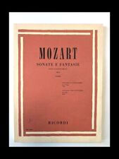 Sonate e fantasie per pianoforte / Wolfgang A. Mozart – Ricordi
