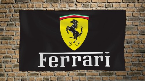 Bandiera nera ferrari 3x5 - ferrari, ft