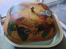 SCATOLA DI LATTA BALOCCO DOLCE SCRIGNO CIOCCOLATO DECORAZIONI FRUTTA TIN BOX M