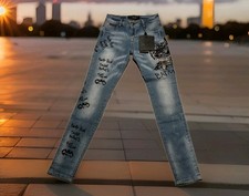 Jeans Blu Batman Philipp Plein