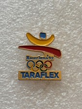 Pin’s JO Jeux Olympiques Barcelone Barcelona 92 Taraflex sponsor partenaire pin