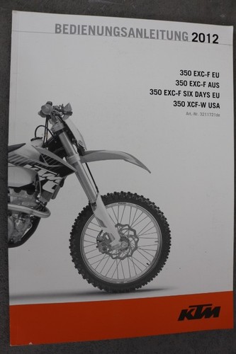 Ktm 350 exc enduro - manuale, uso