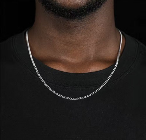 Collana catena uomo argento - collana,
