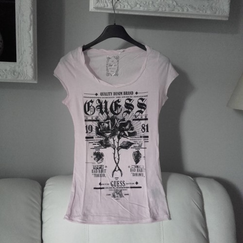 Shirt guess rosa pallido - t-shirt,