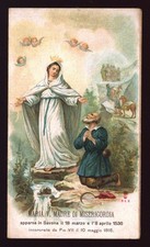 santino cromo-holy card S.LEGA -MADONNA DELLA MISERICORDIA-SAVONA