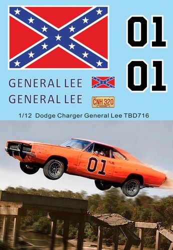 Decals per general lee - 1/12,