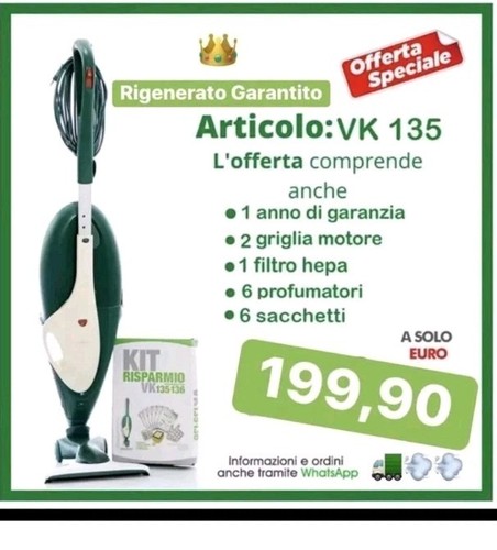 Folletto 135 con - 135, uso