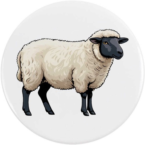 Suffolk sheep button pin - button,