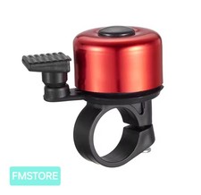 CAMPANELLO BICI IN ALLUMINIO PER MANUBRIO BICICLETTA UNIVERSALE COLORE ROSSO