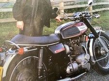 TRIUMPH TRIDENT 1973 large MOTORCYCLE ARTICLE