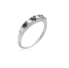 Anello Fedina Pietre Zaffiri
