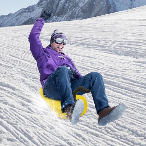 Snowboard slitta gialla - snowboard, da