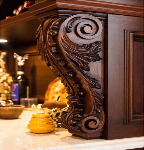 Corbel legno decorativo - legno,