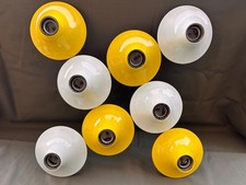 8 Lampade Teti Magistretti Artemide originali prima edizione bianche gialle lamp