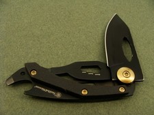 SMITH&WESSON GADGET ORO NERO MULTIUTENSILE PIEGHEVOLE G10 COLTELLO TASCABILE COLTELLI UTENSILI