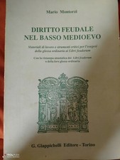 Mario Montorzi Diritto feudale