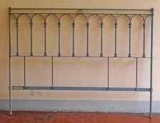 TESTIERA IN FERRO BATTUTO PER LETTO MATRIMONIALE TESTATA DECORO ARCHI 40 CH