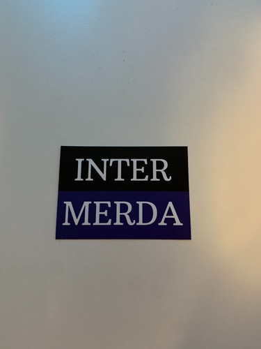 Adesivo inter merda - inter,