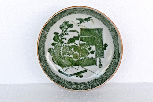 Piattino porcellana verde