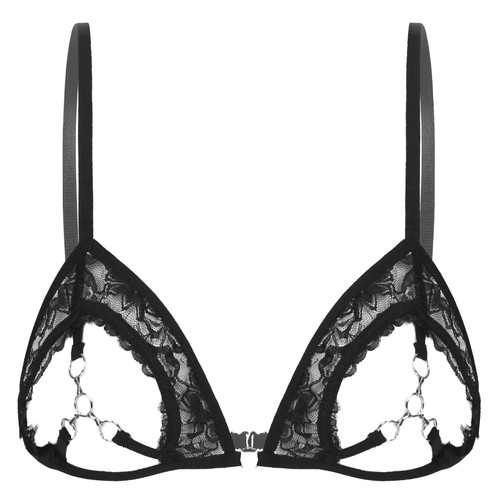 Reggiseno nero aperto - nero,
