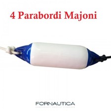 4 X PARABORDO MAJONI - PARABORDI PROTEZIONE BARCA - MISURE VARIE- BIANCO BLU