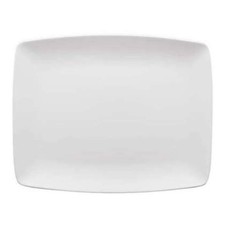 Set 6 Piatti Rettangolari London Bianchi Porcellana 31x25 cm