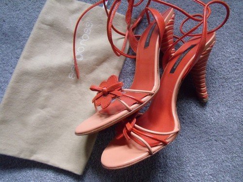Sergio rossi orange strappy - rossi,
