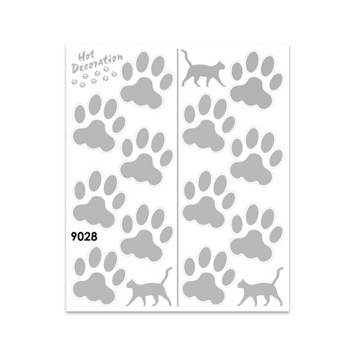 Adesivi stickers zampe gatto - adesivi,