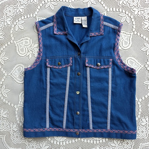 Gilet vintage anni denim - vintage,