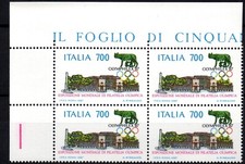 ITALIA 1987 -1809-  QUARTINA  MNH** 700  L. Olymphilex Esposizione #XON