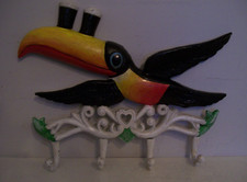 LARGE COAT RACK HAND PAINTED