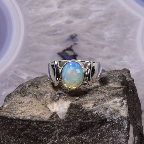 Edelopal ring 925er silber - ring,,