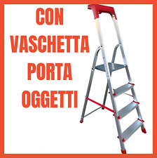 Scala in Alluminio 4 5 6 7 8 Gradini Pieghevole Scaletta Domestica Leggera