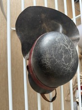 Elmetto pompiere vecchio vintage originale! Elmetto 