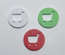 Gettoni Universali Carrello Spesa Supermercato  da 1€ e 2€ - Vari Formati-Colori