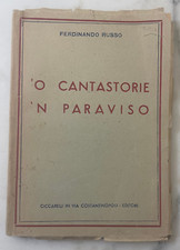 Libro Poesie 'O cantastorie 'n paraviso Ferdinando Russo 1945 Prima edizione